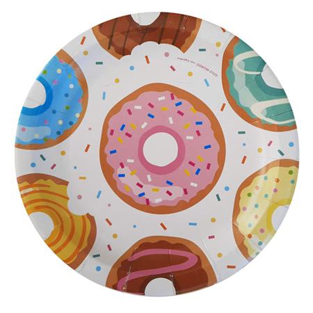 Plato redondo donuts 8u