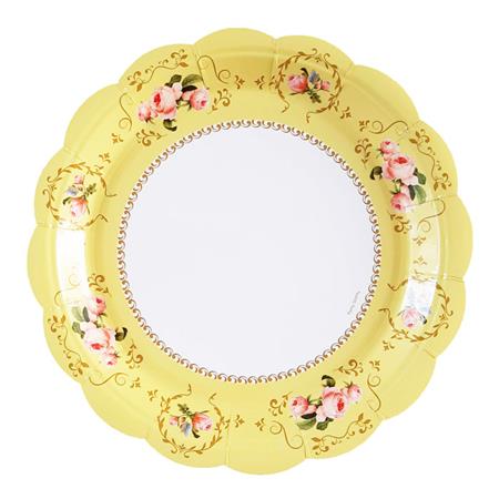 Plato vintage amarillo 6u