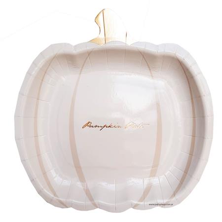 Plato forma calabaza 10u