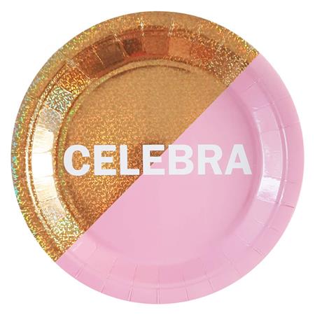 Plato redondo gde. CELEBRA pink 6u
