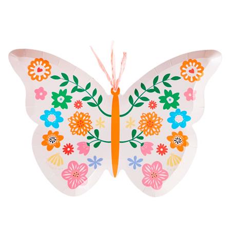Plato forma mariposa 8u