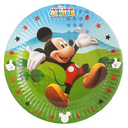 Platos redondos Mickey 10u