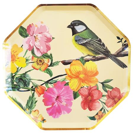 Plato octogonal English Bird 10u