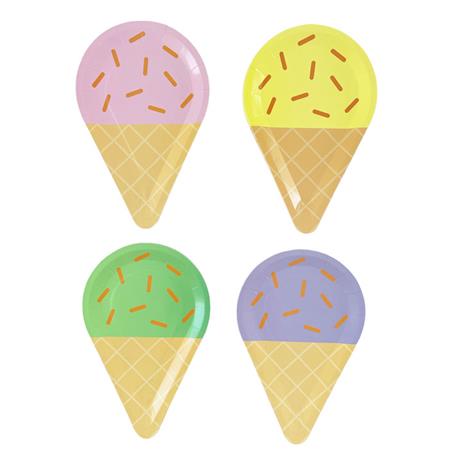 Plato forma helado MIX 4u