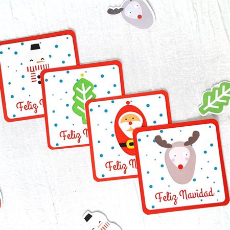 Posavasos Navidad Santa 12u