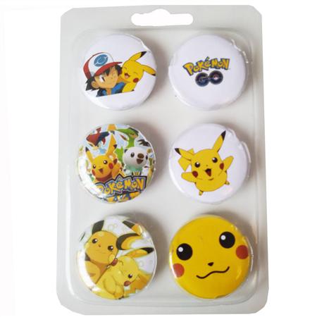 Prendedores POKEMON 6u