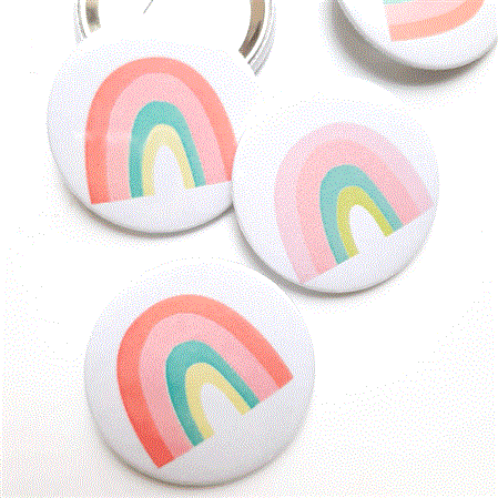 Prendedores Pastel rainbow 6u