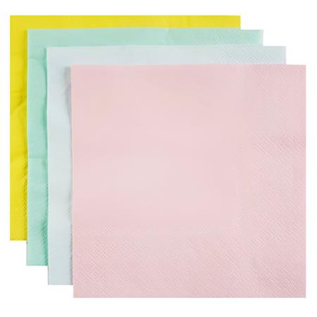 Servilleta de papel pastel surtidas 20u