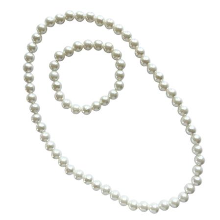 Set de collar y aros de perlas