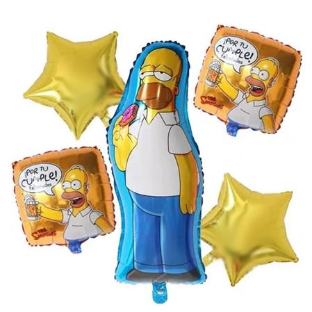 Globos Set Simpsons Homero x5