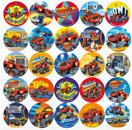Stickers red. plancha Blaze 25s 1u