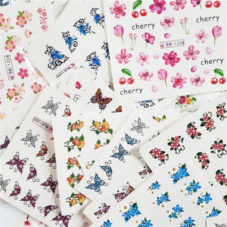Planchita stickers mini para uñas