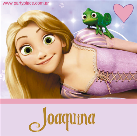 Stickers cuad. Rapunzel 16u Pers