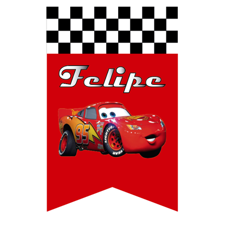 Stickers grandes Cars 16u. Pers.