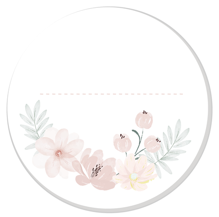 Stickers plancha Rabbit Flower 15s 1u
