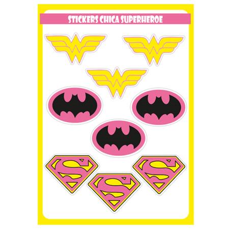 Stickers plancha Heroinas 9s 1u