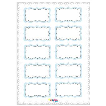 Stickers plancha Love celestes 10s 1u