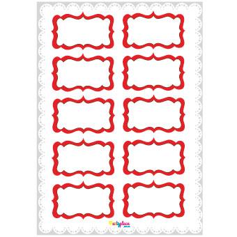 Stickers plancha Love roja 10s 1u