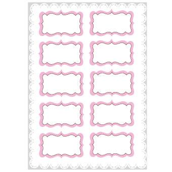 Stickers plancha Love rosa 10s 1u