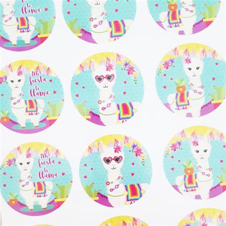 Stickers red. plancha LLama 12s 1u