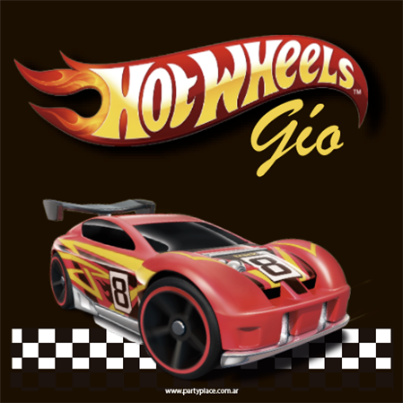 Stickers cuad. Hot Wheels 16u Pers