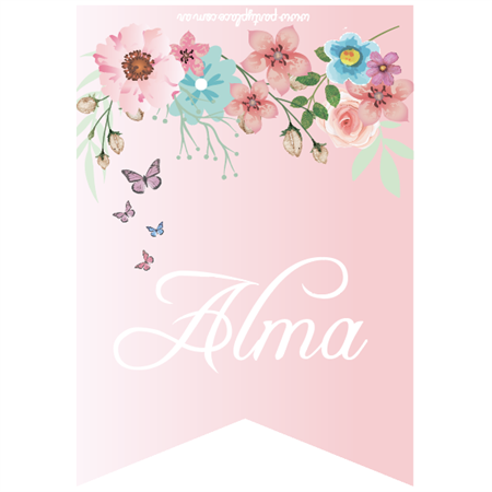 Stickers rect. gdes. Hadas y Mariposas 16u Pers