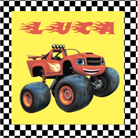 Stickers cuad. Monster truck 16u Pers
