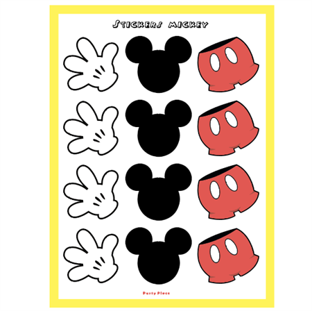 Stickers plancha Mickey 12s