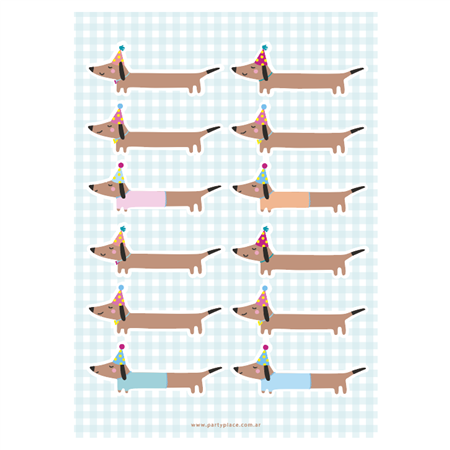 Stickers plancha Salchicha  1u