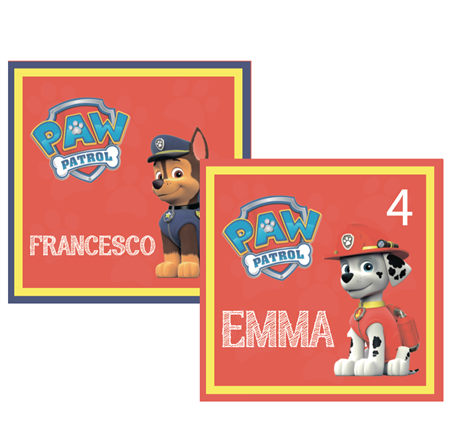 Stickers cuad. Paw Patrol 16u Pers