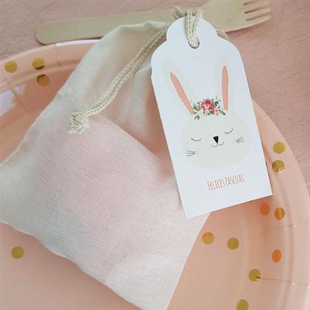 Tarjetas largas con cinta Felices Pascuas 12u
