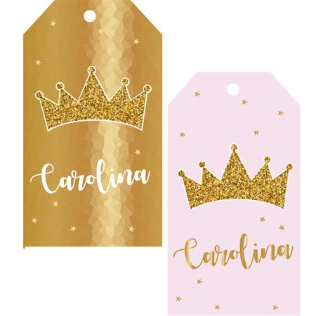 Tarjetas largas con cinta dorada Princess 24u Pers