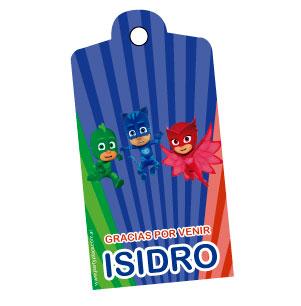 Tarjetas largas con cinta Héroes en Pijamas 24u