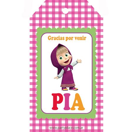 Tarjetas largas con cinta Masha y el Oso 24u Pers
