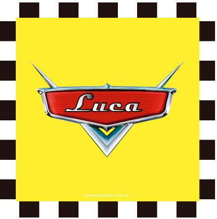 Tarjetitas Cars 20u Pers