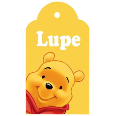 Tarjetas largas con cinta Winnie Pooh 20u Pers