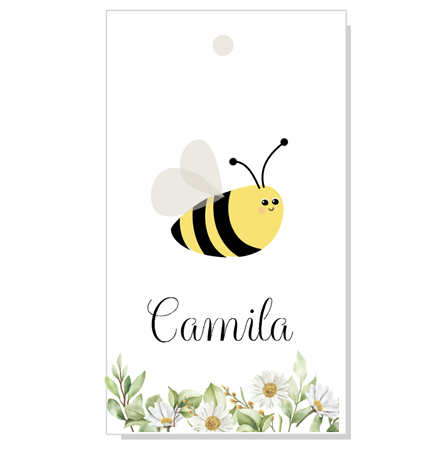 Tarjetas largas con cinta Abeja Bee 20u