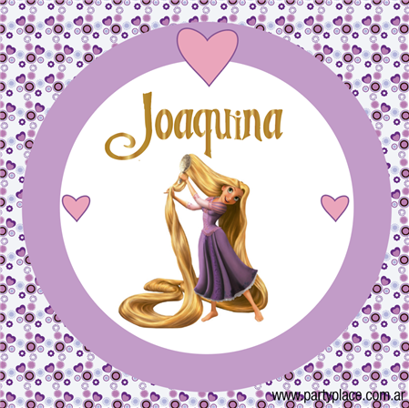 Tarjetitas Rapunzel 20u Pers