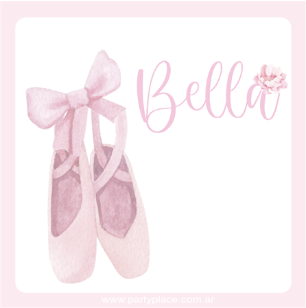 Tarjetitas Bailarina 20u Pers