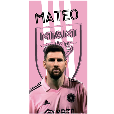 Tarjetas rectangulares Inter Miami 20u Pers