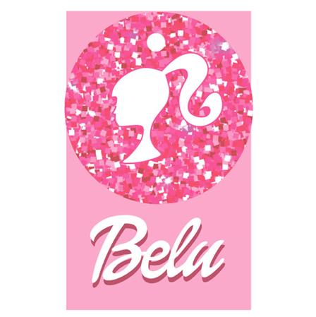 Tarjetitas dobles con cinta Barbie 16u Pers