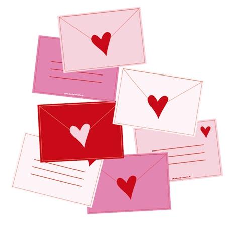 Tarjetitas cartas LOVE 16u