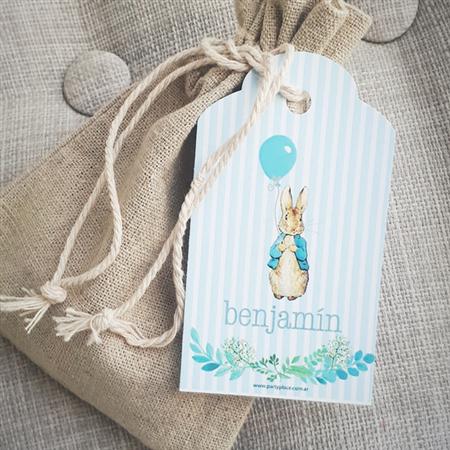 Tarjetas largas con cinta Peter Rabbit 24u Pers
