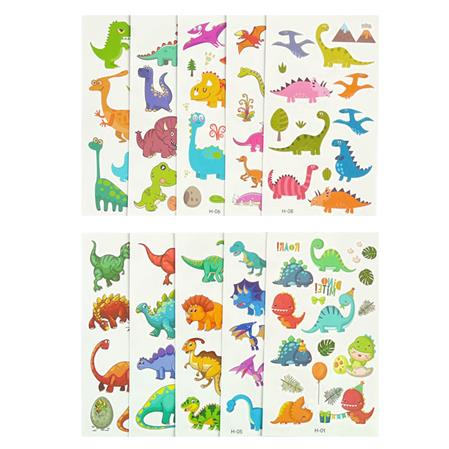 Planchita de Tatuajes Dinos 10u
