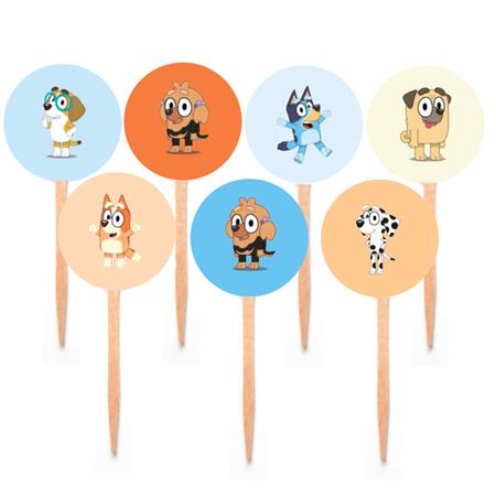 Toppers Bluey y amigos 12u