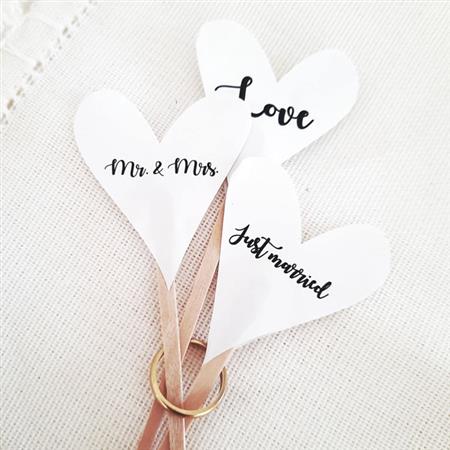 Toppers formitas corazon mix Boda 12u