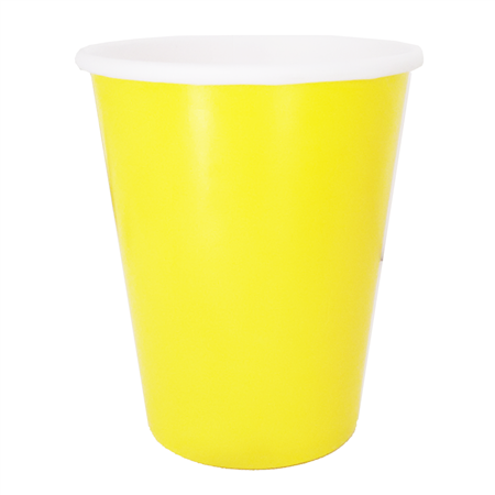 Vaso liso amarillo 6u