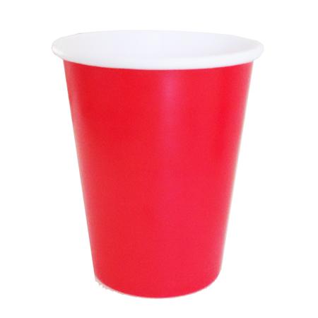 Vaso liso rojo 6u