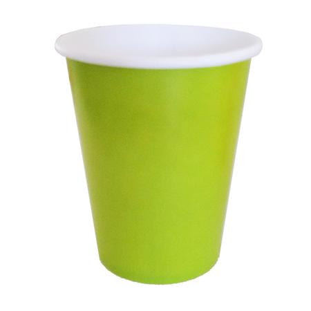 Vaso liso verde manzana 6u