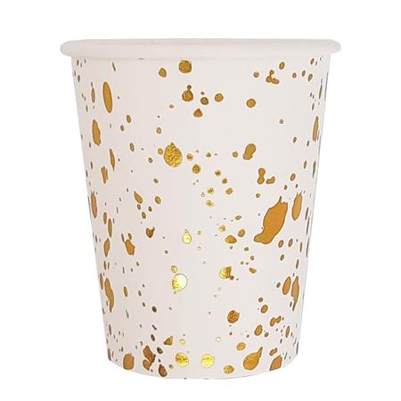 Vaso met dorado gotitas 10u